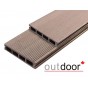 Террасная доска ДПК Outdoor 150*25*3000 мм. браш/вельвет темно-коричневая Террасная доска ДПК Outdoor 150*25*3000 мм. браш/вельвет темно-коричневая